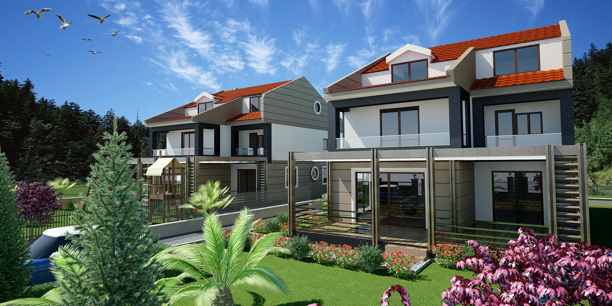 &Ccedil;ELİK VİLLALARI   (TAMAMLANDI)